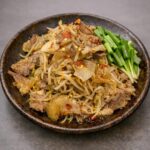 삽겹 새송이 숙주볶음